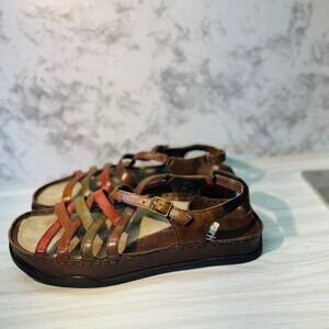 Earth Kalso Womens Oasis Open Toe Sandals Slingback Leather Strappy Size 6 B